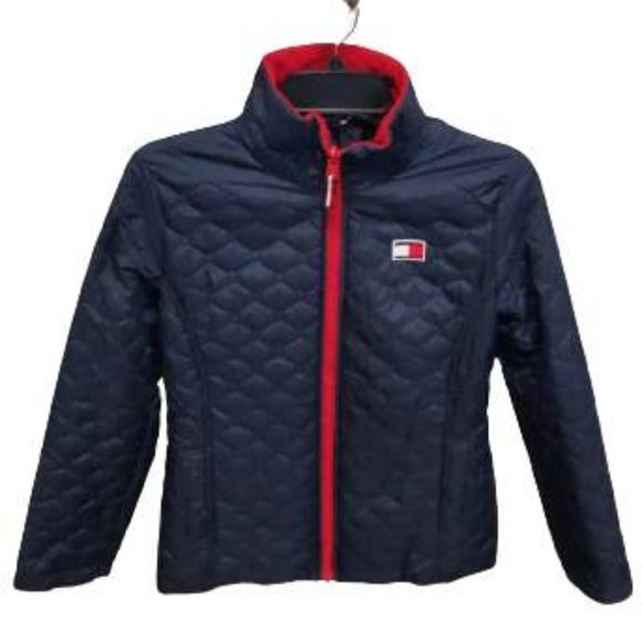 NEW Tommy Hilfiger 2 in 1 Jacket Women Size S Crimson/Navy - Picture 4 of 6